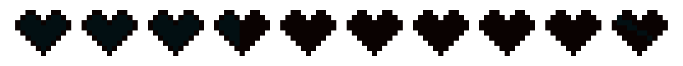 Minecraft health bar. 