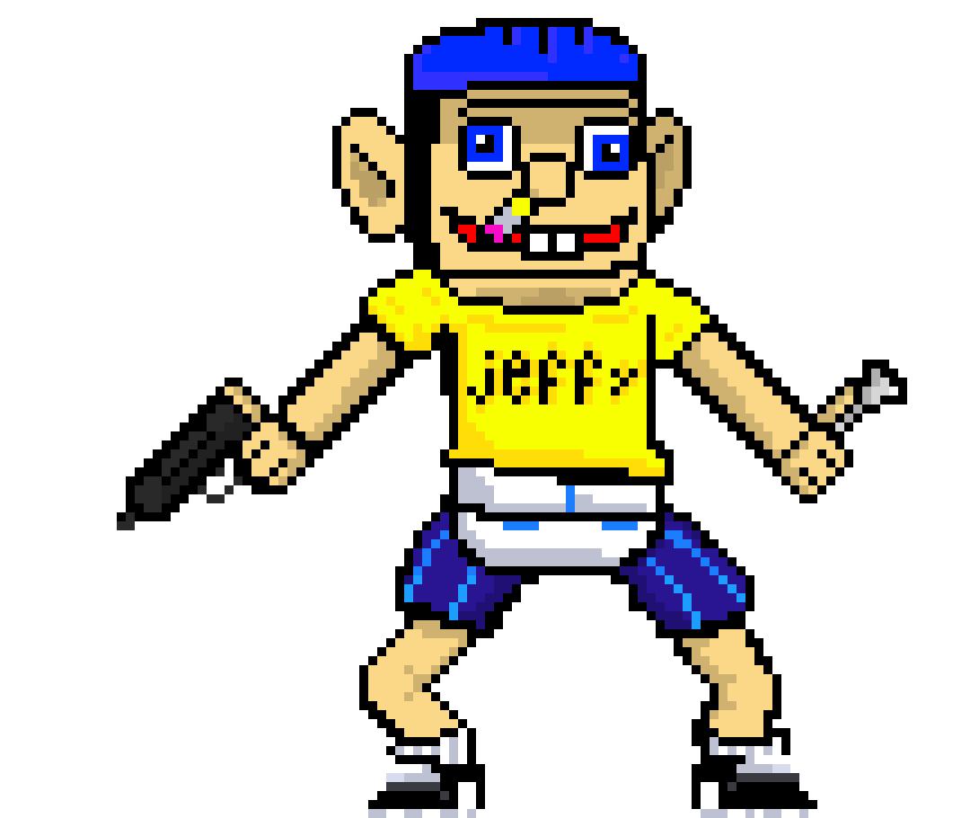 [1c0bfe] Jeffy with a gun and a fork