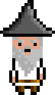 Pixel Wizard White