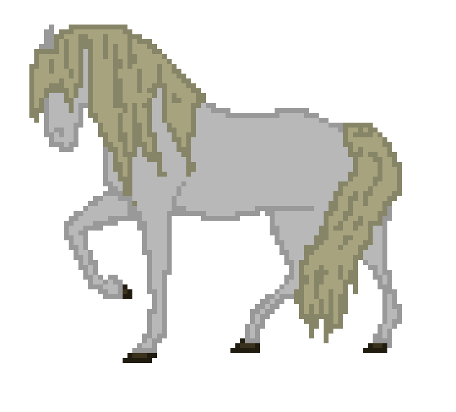 [9664c4] Pretty horse (coloured)