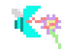 [c9c00b] Bee flower frame 15