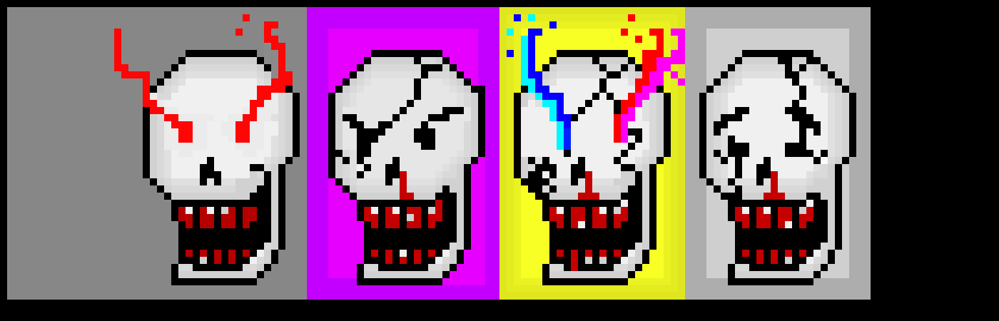 Phase 1,2,3,4 disbelief! horror papyrus(my take)