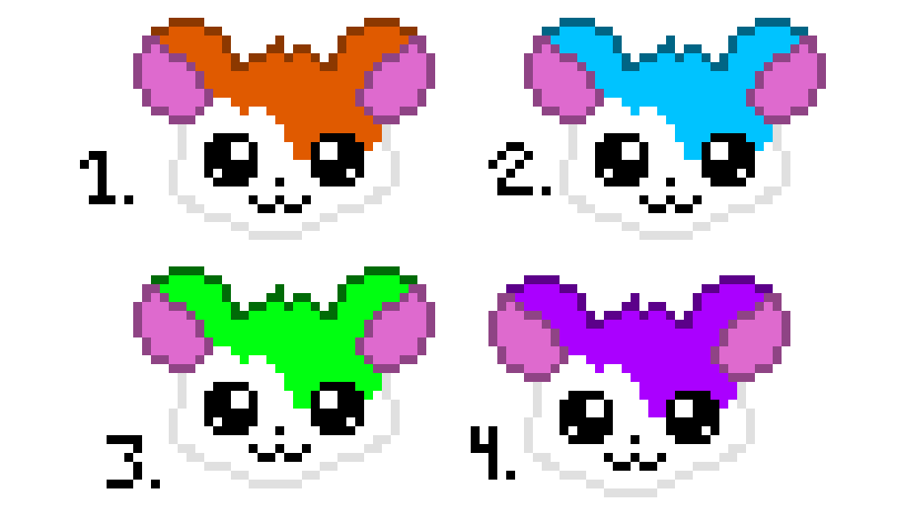 [9664c4] 4 Kawaii Hamsters!