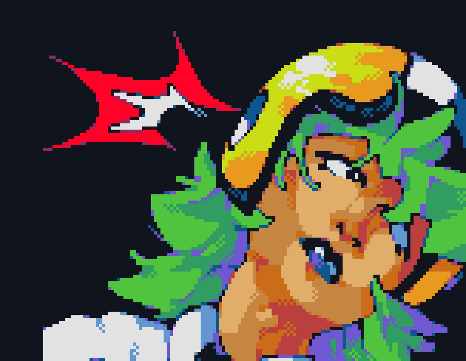 [8426a8] im not gay but i sometimes wonder how much aura id have if i was a girl and a pixel artist as if thats some kind of rare breed