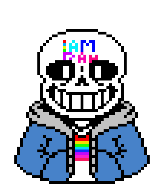 [b9de0d] 1.sans is not gay. 2.sans is single 3.stop shipping sans with anybody its dumb