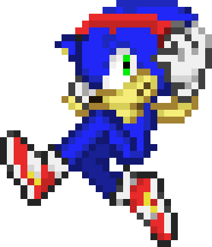 Modern Sonic w/ Headphones - By APLAWESOME