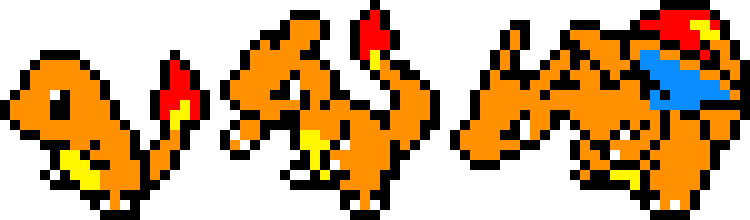 [9664c4] Charmander-Charmeleon-Charizard