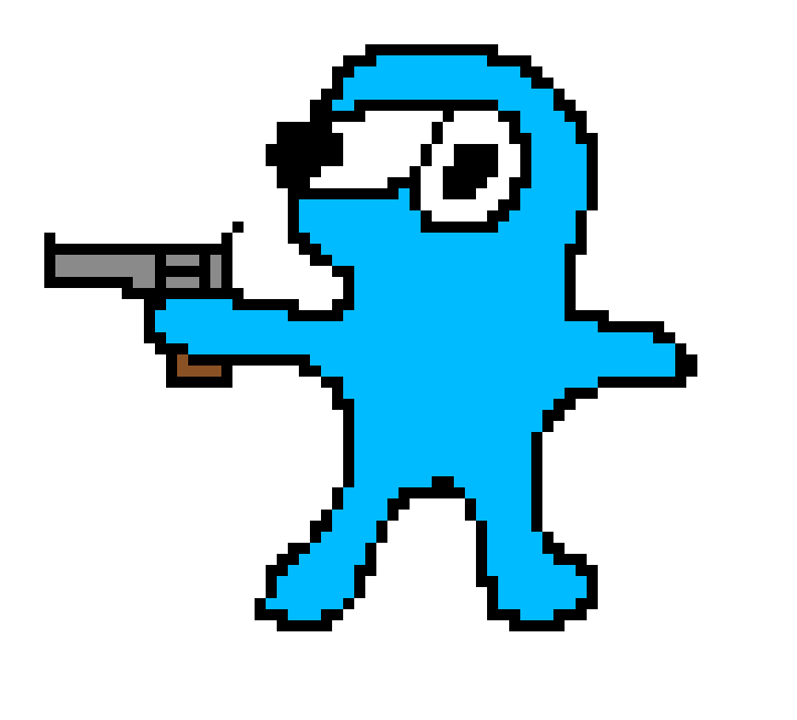 [0df1dc] *shoots gun everytime the song says "la la la la"