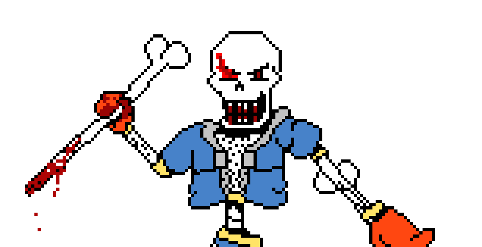 [fdea83] horrorbelief Papyrus Phase 2 Battle Sprite.
