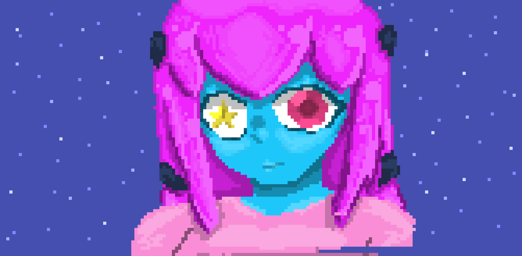 [f455be] space girl