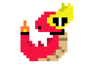 [b1ead8] Pyraskle: The Fire Snake Pokemon. A Fire type.