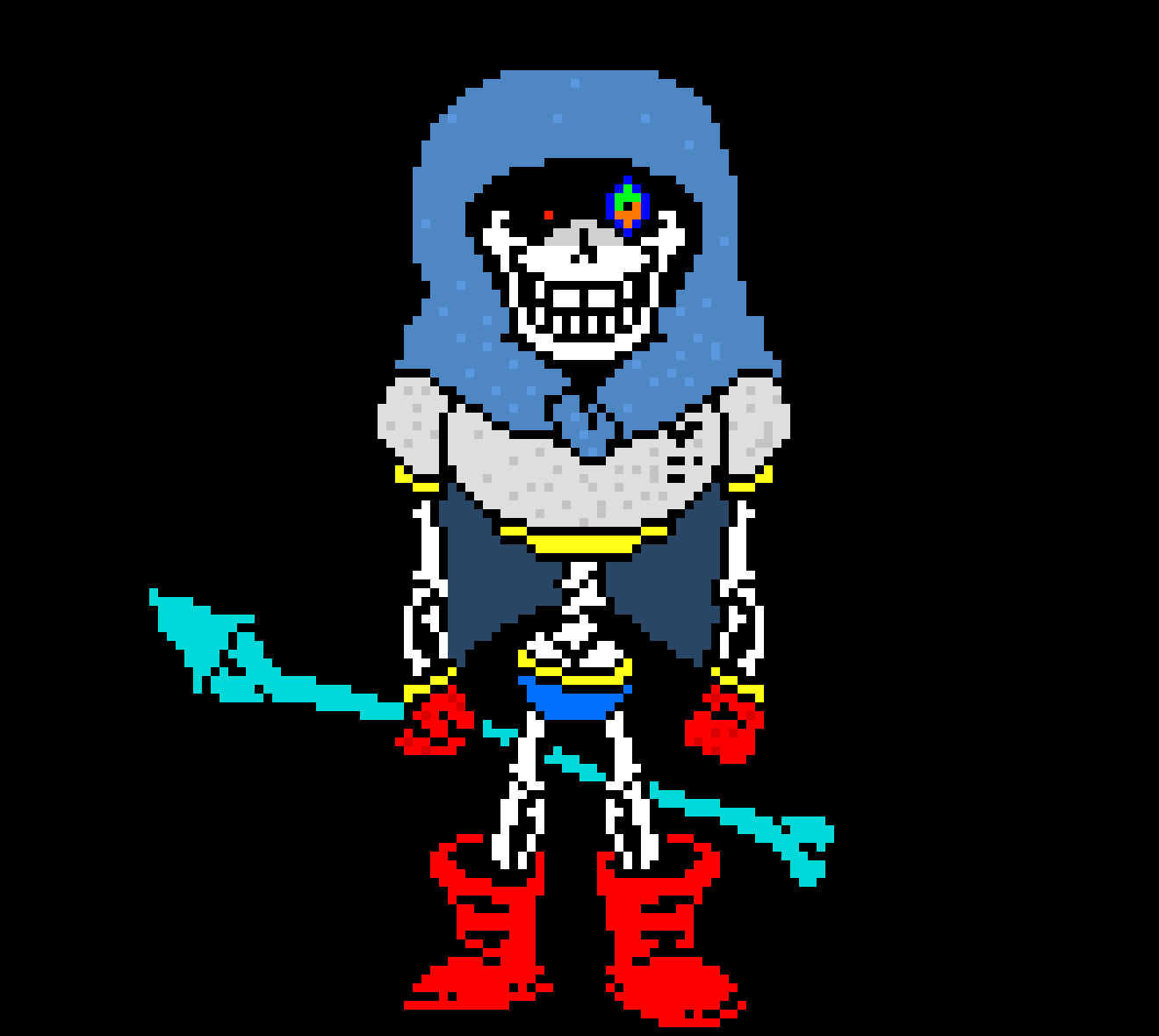 [Dusttale:Revenge: The Dusted ending] - Demented Papyrus (edit i guess)