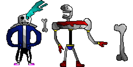 [9664c4] detailed sans and papyrus