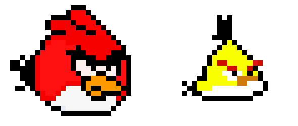 [9664c4] DM Art Pixel Angry Birds