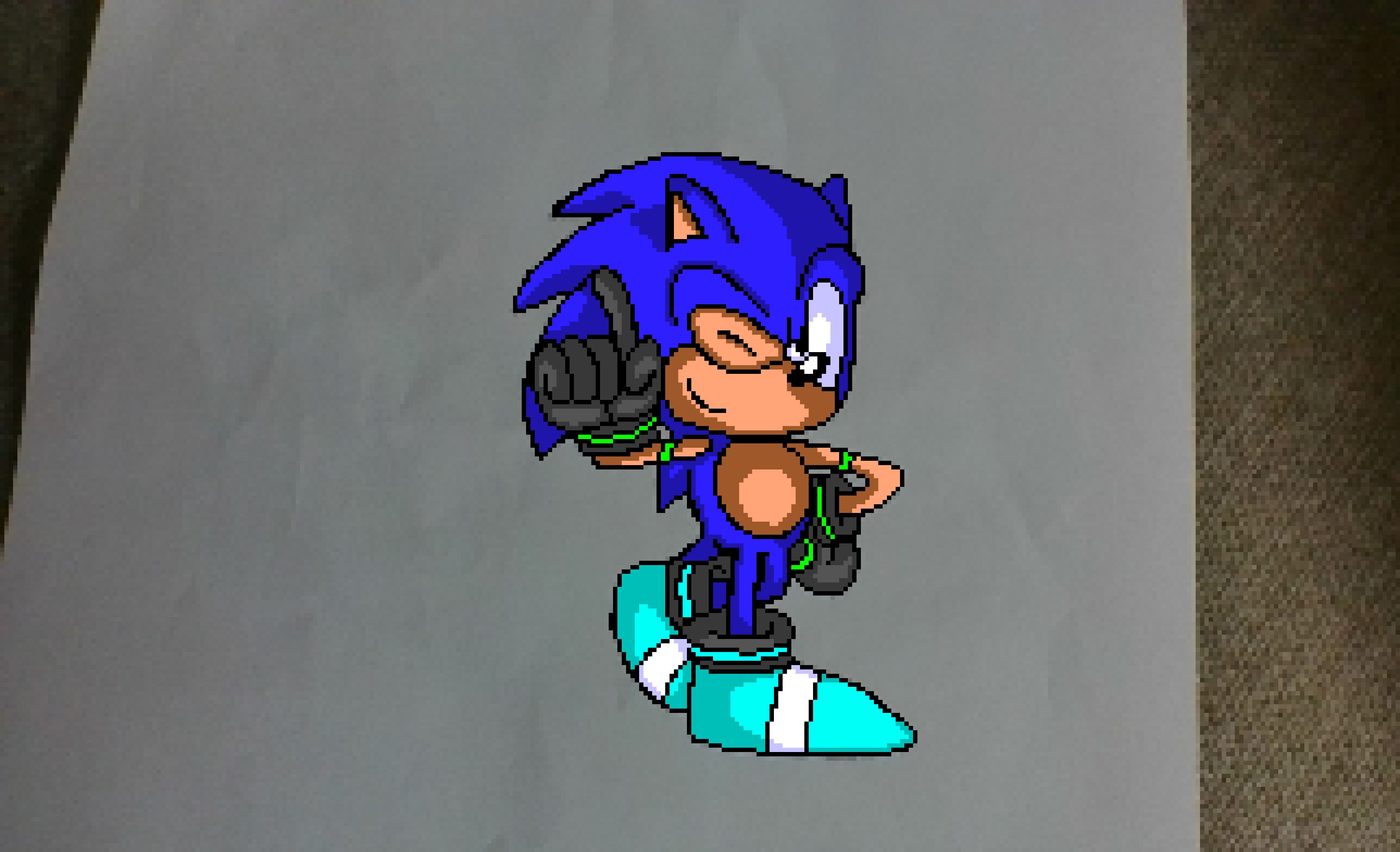 pkg sonic from real life drawing