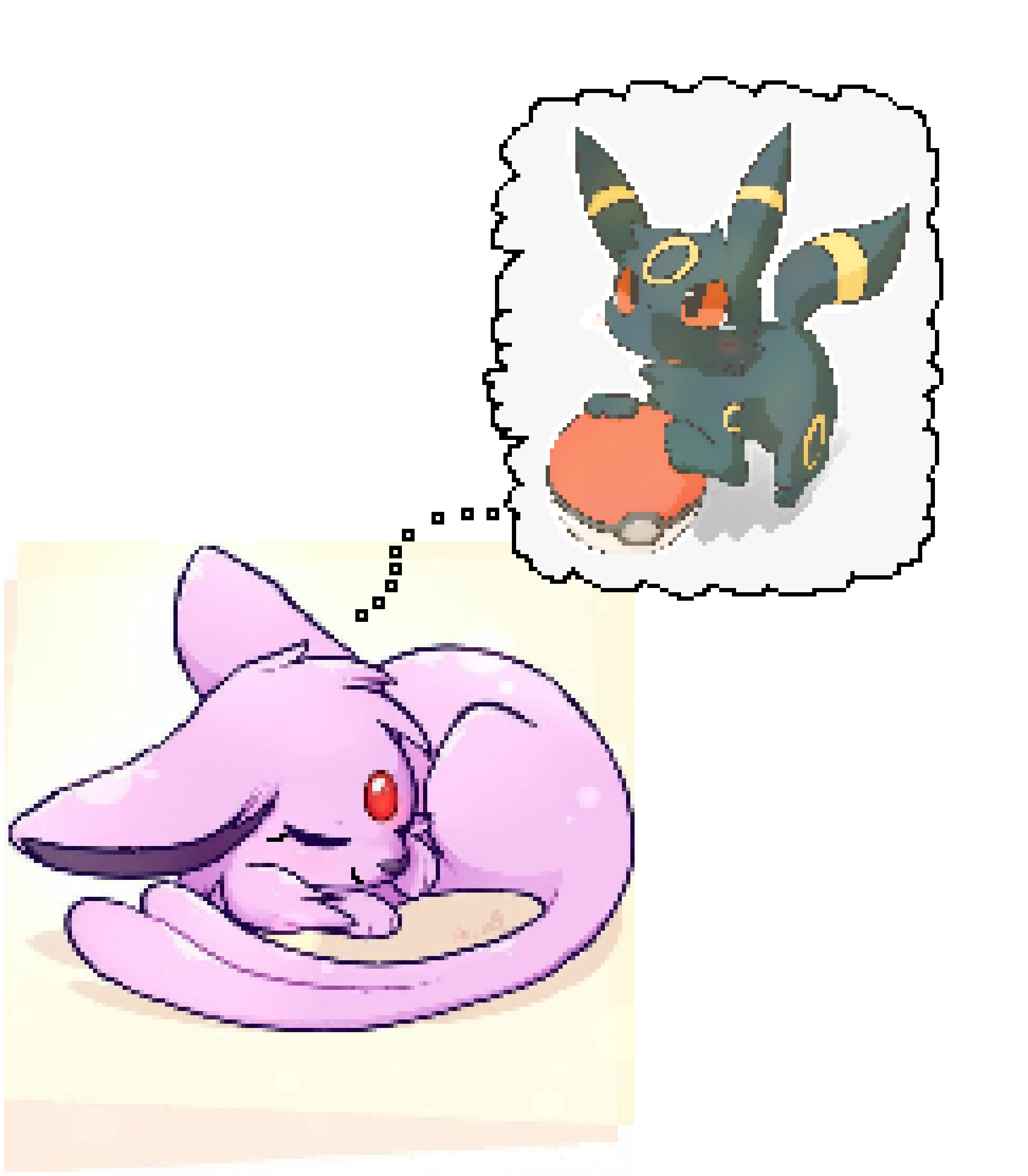 [8e0c41] Espeon dreaming of.... hoo boy