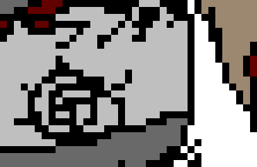 [a1ae3b] a logo that vaguely represents jimmy's head, with a style similar to the scp foundation logo, and the number "7784"