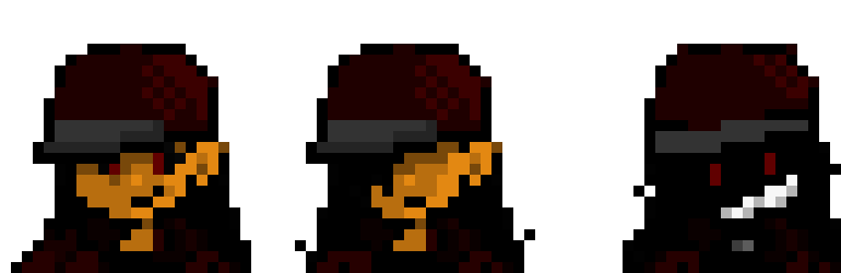 [18d5ae] Palette for Creepypasta OC - Zander "Zack" Akuma Stoughton (Z4ck)/The Krimson Strangler (w/ Crimson-Styled MissingNo pattern on jacket) (ft. Steven from Strangled Red (Karimlebg's Steven sprite remake style)) (Both Normal and Ballistic Frenzy States)