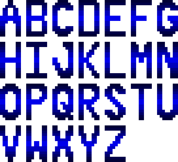 [7c504d] Letter Font