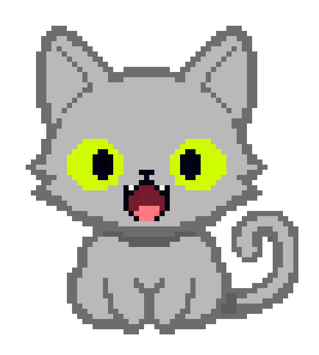 [f4f5a2] Gray Kitty
