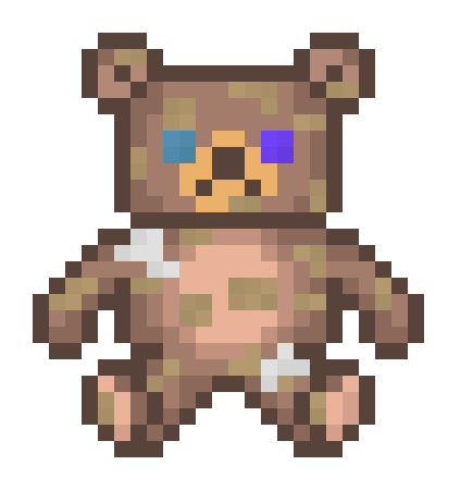 [0c54d2] Mismatched Teddy Bear