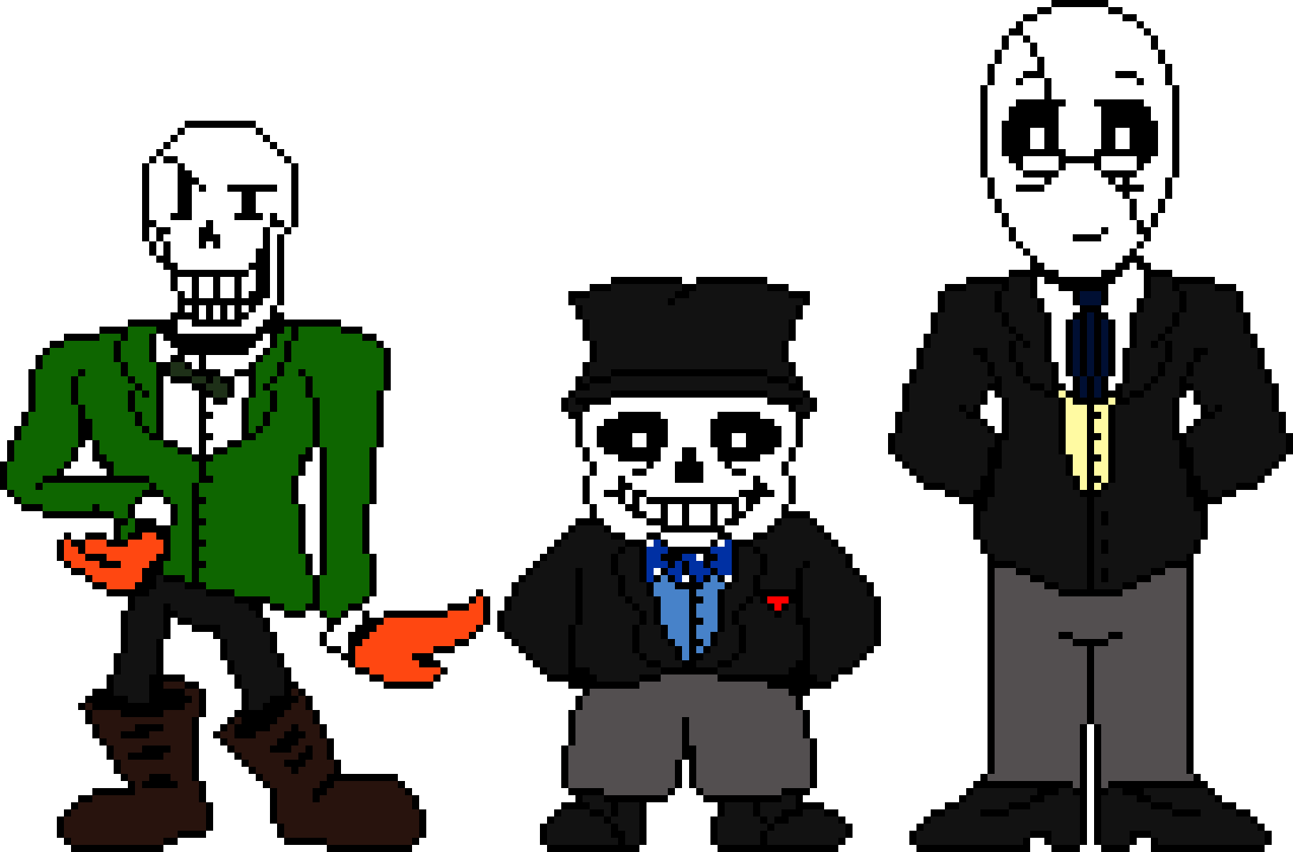 The Tale Of Doctor Who Sans Papyrus and Gaster Battle Sprites. ( Update Cast )