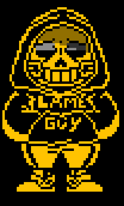 [68791c] Fellswapswap!GOLD or Underfell!GOLD Sans Battle Sprite