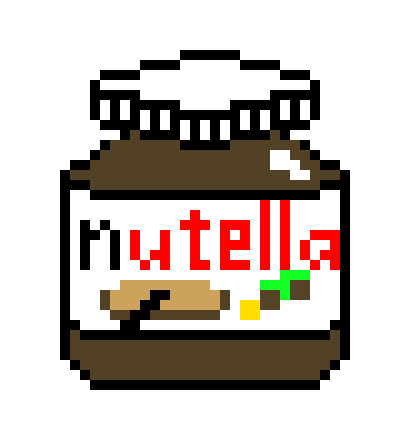 pixel nutella jar