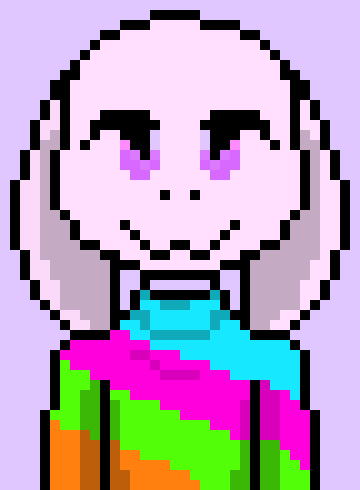 [05b0c1] *Chris feels someone behind him. When he turns, Rainbow floats behind him* Hi!