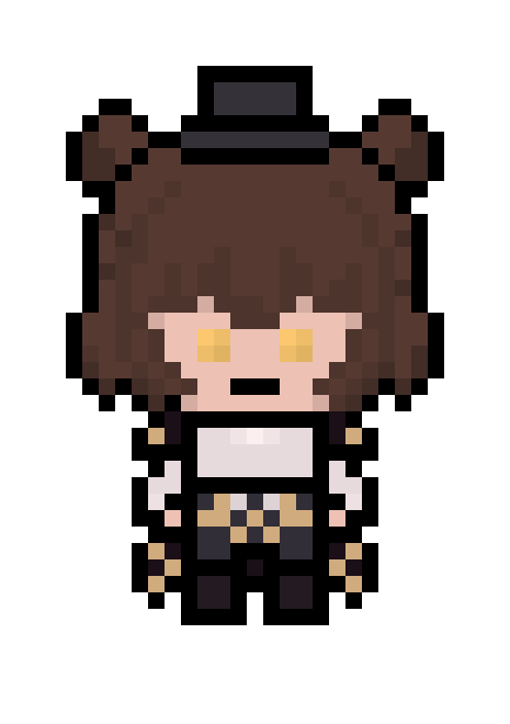 [98baf1] danganronpa pixel sprite cheering base