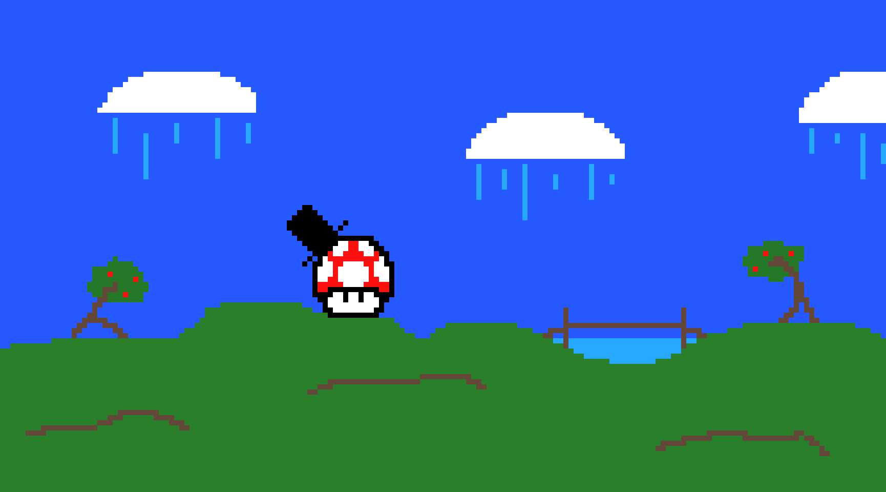 [9664c4] Musroom/Landscape 8-bit