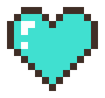 [6dc607] aquamarine heart