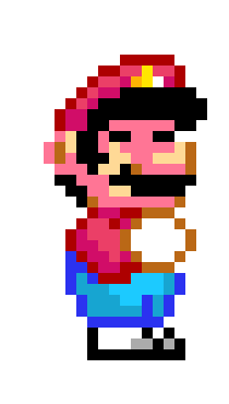 [9664c4] 16-Bit Mario pajamas- closing eyes