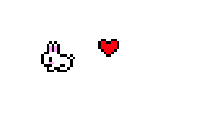 [ae14f8] bunnie and heart