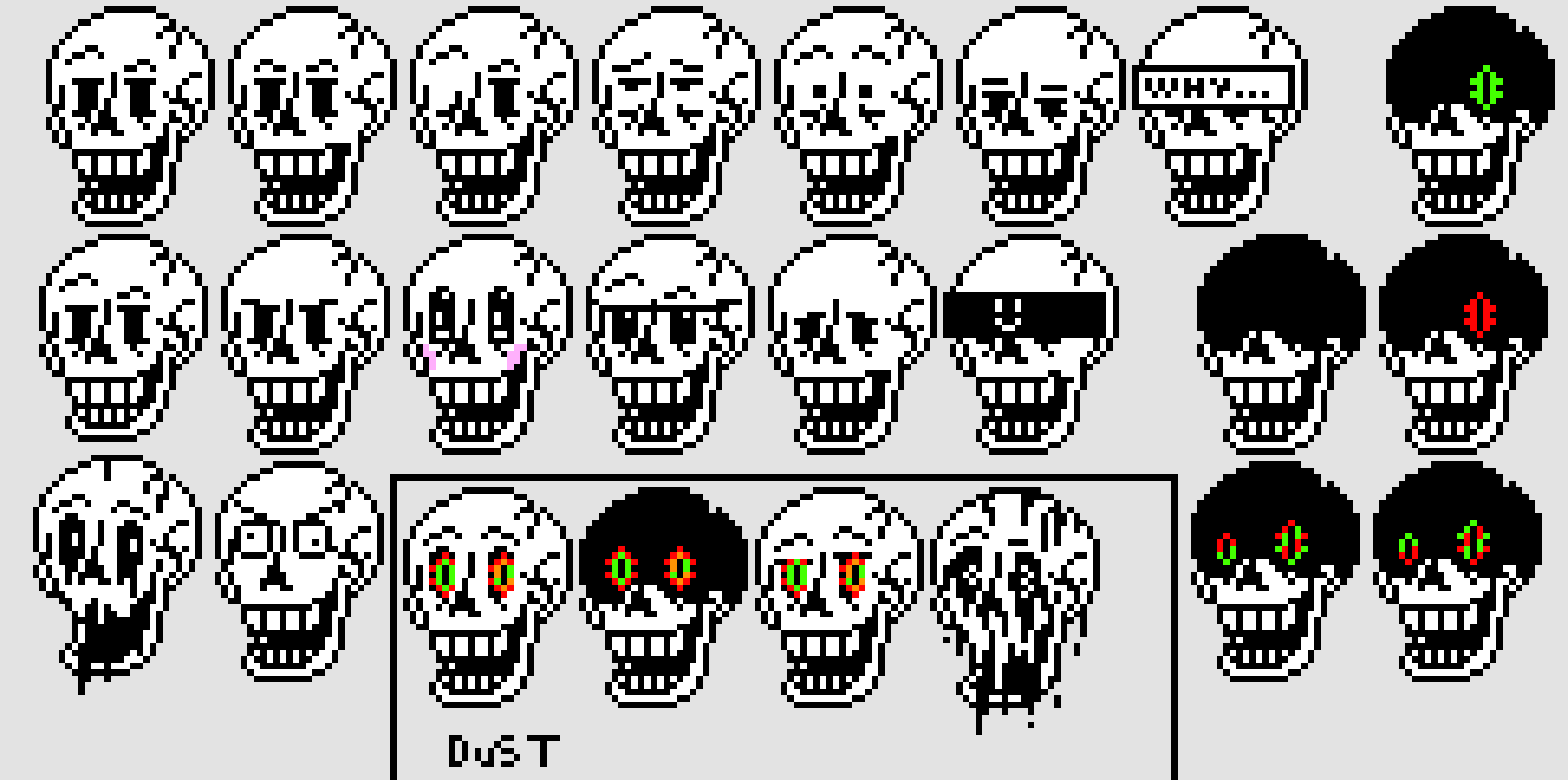 UnderMAD / MADDUSTBELIEF Papyrus face V1