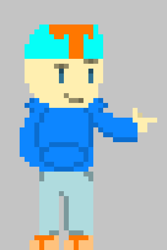 This sprite tells me I'm getting better at dynamic poses. Which is pretty cool.