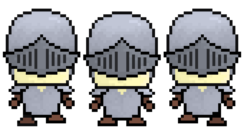 [9664c4] Pixel Knight (Front View Walk Sprites)