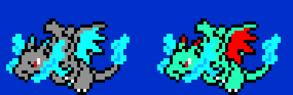 [9664c4] Mega Charizard X Pixel