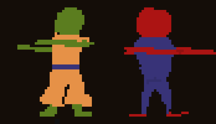 [9a4e47] I just realized I made them do the fusion dance but they become Vegito-