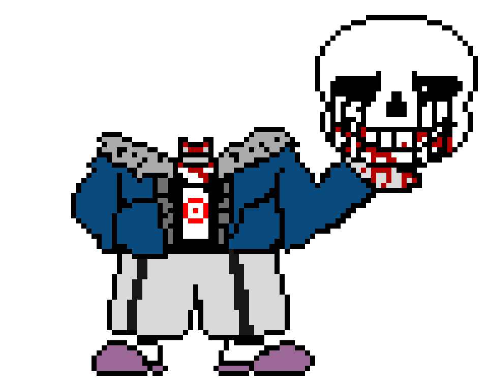 [48dd97] killer papyrus: Sans but hes holding his head