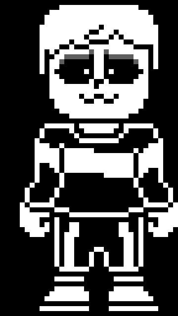 [77b851] ( Here is an edit LSS, when making characters don't make the hair up so high. Also the hands and feet are pretty good. Also don't make the head so blocky make it more circular or maybe a long.. meh don't do that maybe. Your still a little new to pixel art. - Grim )
