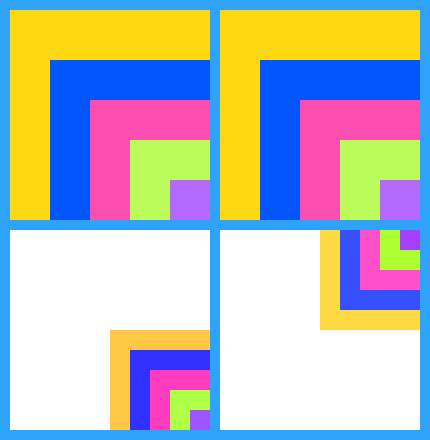 [80c72b] Sarah's pixel quilt