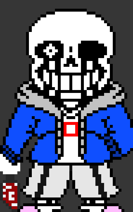 * knife turns into the real knife and slashes blue *