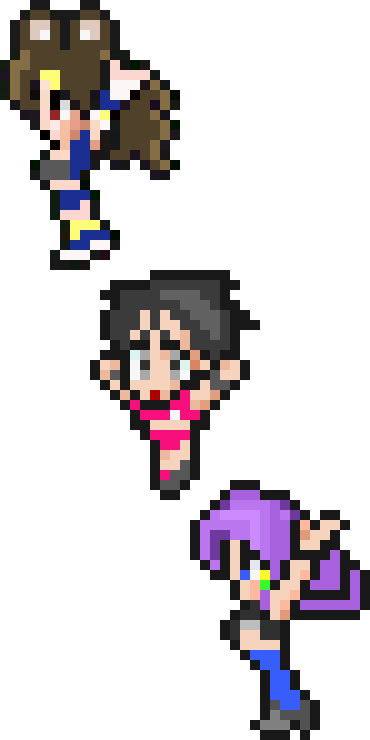 [4851c1] Trio pose 2