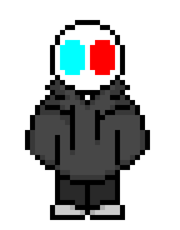 [ So i used that Monika sprite, and decided to make my character using that style, and its not a bad start.