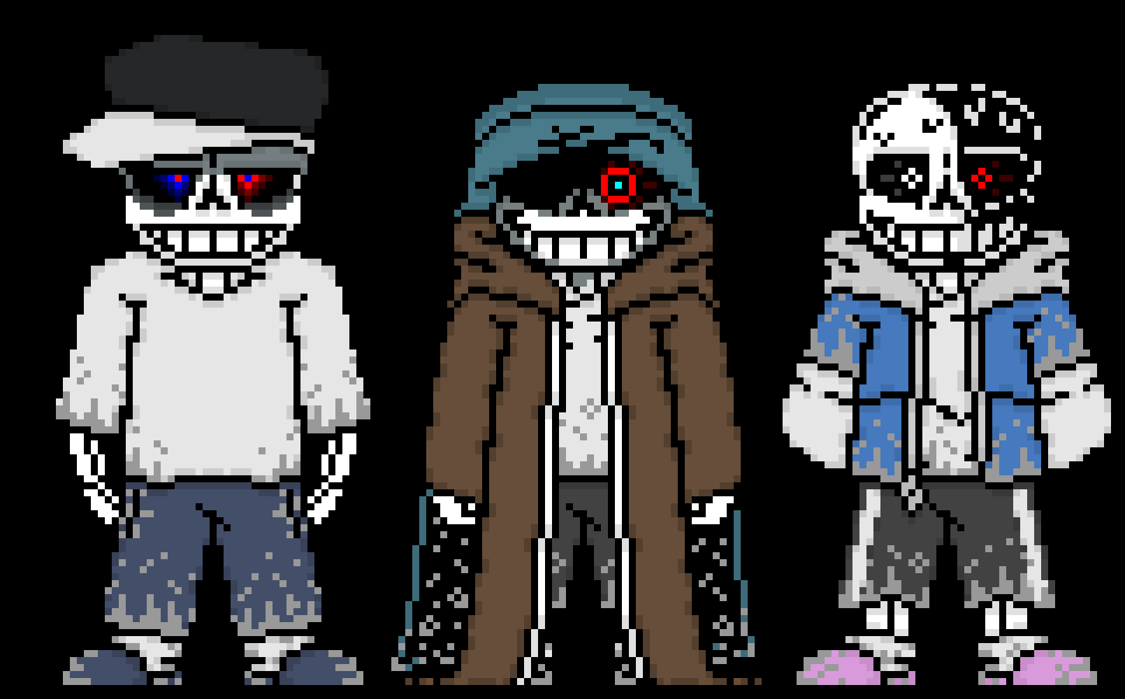 [57dac4] well y'know how Dust put up his hood due to guilt? similar reasoning, also funny trio, members in desc