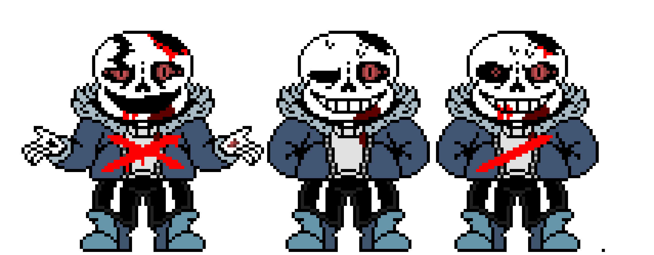 HorrorTale Sans Last blood hardmode Sprite.