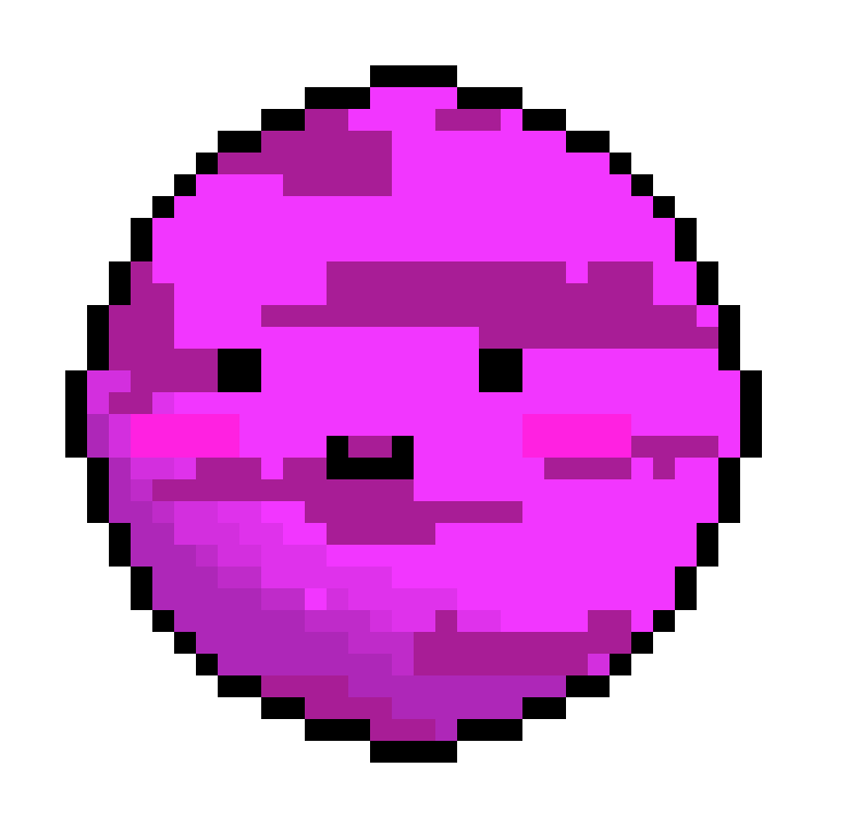 Pink cute planet
