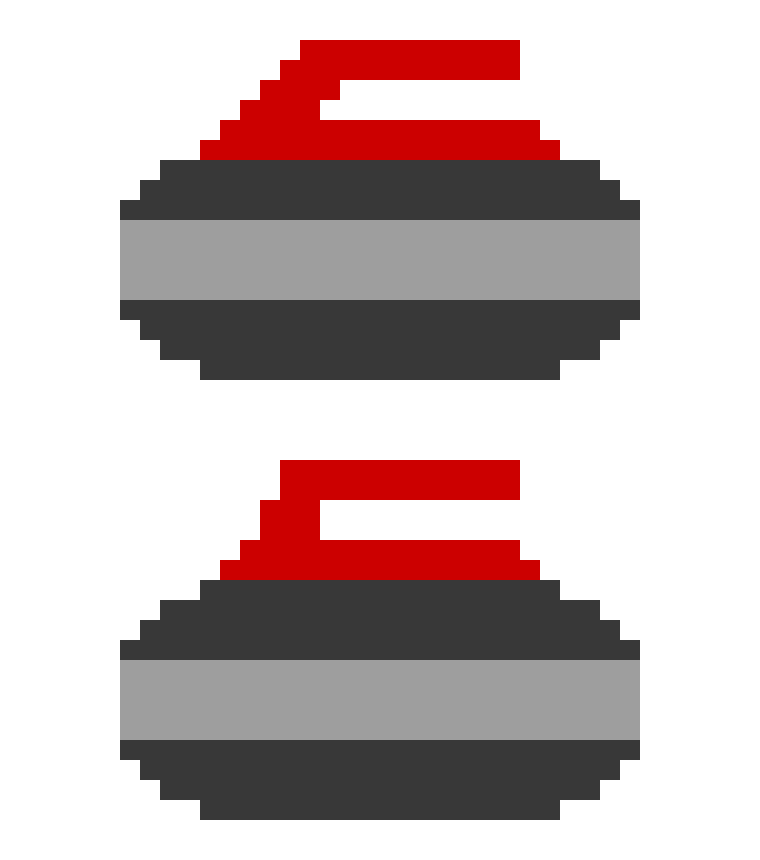 [90393e] Curling rock 4/5