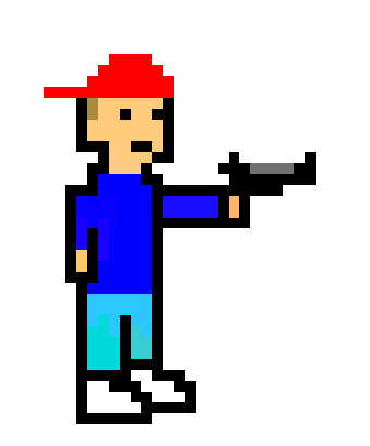 [9664c4] standing with gun NOT shooting